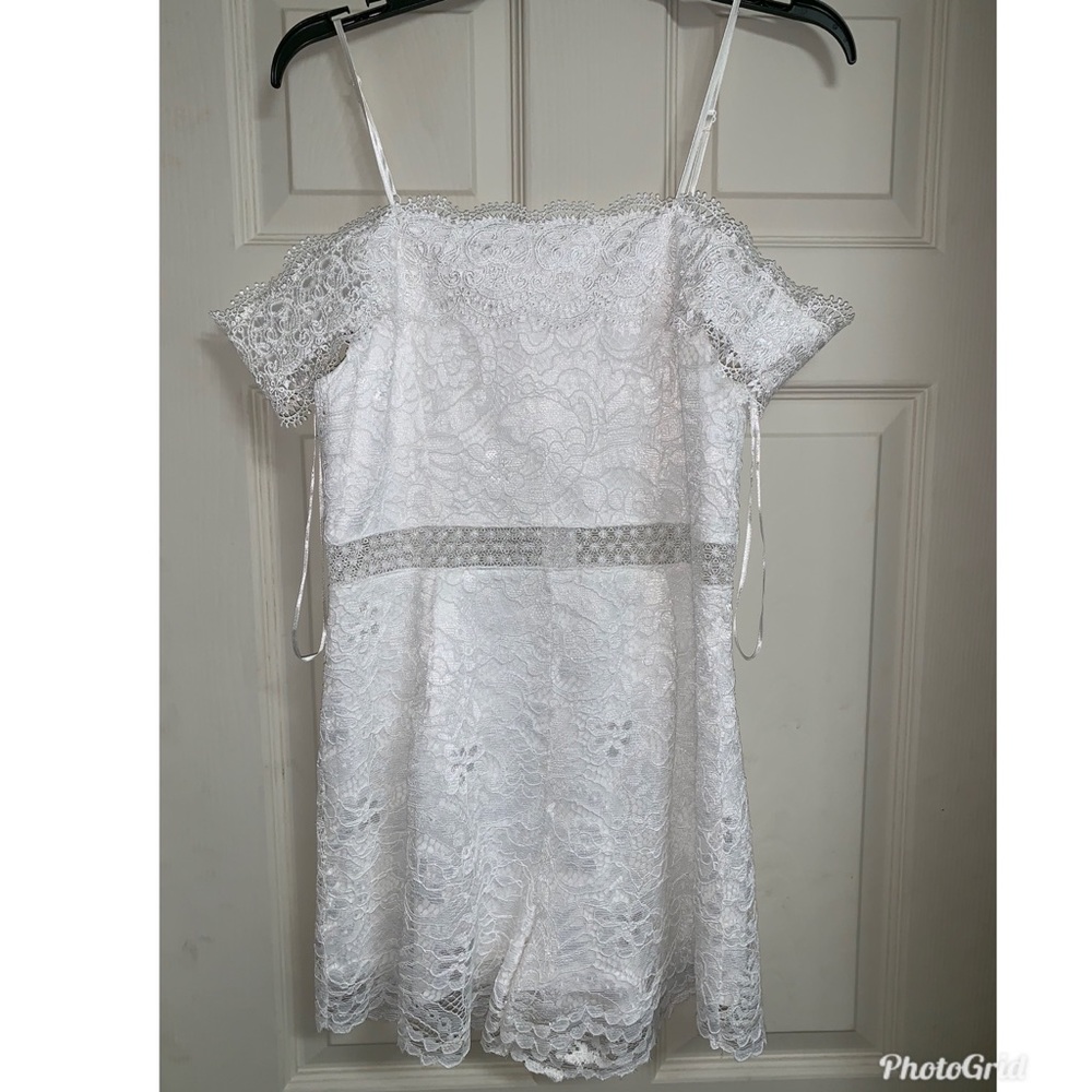 White lace romper
